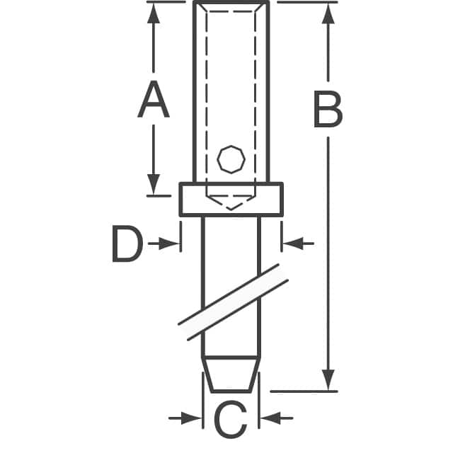 3609-1-07-21-00-00-08-0 Mill-Max Manufacturing Corp.  PC Pin Single Post Connectors